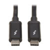 Tripp Lite series Thunderbolt 3 Passive Cable (M/M) - 20 Gbps, 5A 100W Power Delivery, 4K/60 Hz, 1M (3.28 ft.), Black