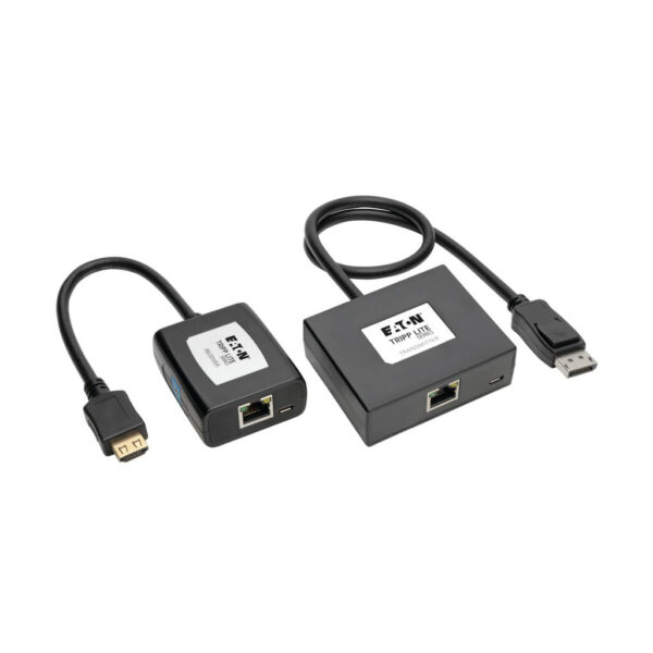 Tripp Lite series DisplayPort to HDMI over Cat5/6 Active Extender Kit, Pigtail Transmitter/Receiver for Video/Audio, 150 ft. (45 m), TAA