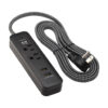 Tripp Lite series 2-Outlet Surge Protector with 2 USB Ports (2.1A Shared) - 6 ft. Cord, 5-15P Plug, 450 Joules, Black