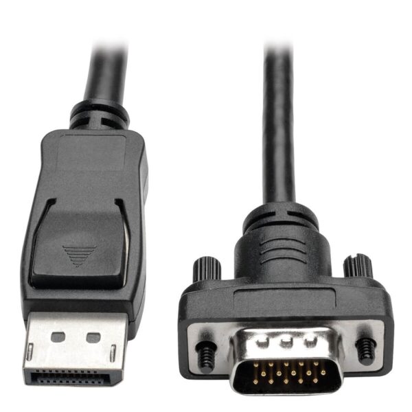 Tripp Lite series DisplayPort 1.2 to VGA Active Adapter Cable (DP with Latches to HD15 M/M), 10 ft. (3.1 m), TAA