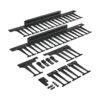 88213b6d7d8551ae2de3d45095e1eaac Tripp Lite series SmartRack Vertical Cable Manager for 42U, 45U and 48U Enclosures - Multiple Long Fingers, Black