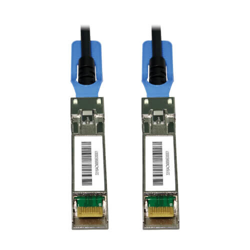 Tripp Lite series SFP28 to SFP28 25GbE Passive Twinax Copper Cable (M/M), SFP-H25G-CU4M Compatible, Black, 4 m (13.1 ft.)