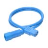 Tripp Lite series Heavy-Duty PDU Power Cord, C13 to C14 - 15A, 250V, 14 AWG, 3 ft. (0.91 m), Blue