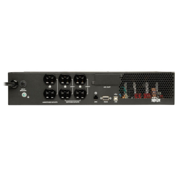 Tripp Lite series SmartPro UPS, Lithium Battery Backup - 120V, 1kVA, 800W, Line Interactive, 2U, Sine Wave, LCD, 6 Outlets