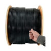 885d68db49efe2ccd9dbf3815dcf5336 Tripp Lite series Cat5e 350 MHz Solid Core Plenum-Rated (UTP) PVC Bulk Ethernet Cable - Black, 1000 ft. (304.8 m), TAA