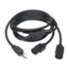 88b39c22660f7ad0bcf68e5f3c1c2e8b Tripp Lite series Y Splitter Power Cable, NEMA 5-15P to 2x C13 - 10A, 125V, 18 AWG, 6 ft. (1.83 m), Black