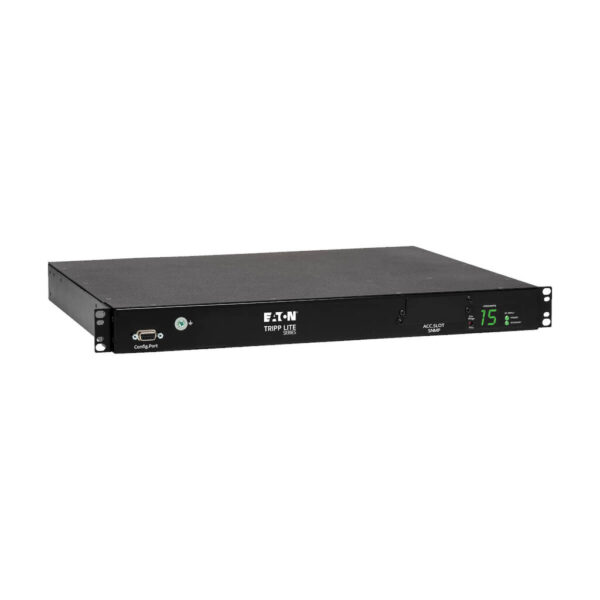 Tripp Lite series 2.4kW Single-Phase Local Metered Automatic Transfer Switch PDU, Two 200-240V C14 Inlets, 10 C13 Outputs, 1U, TAA