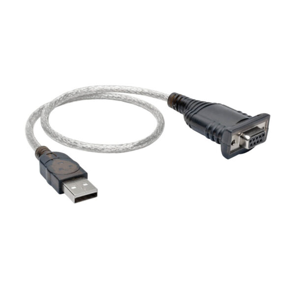 Tripp Lite series USB to Null Modem Serial FTDI Adapter Cable with COM Retention (USB-A to DB9 M/F), 18-in. (45.72 cm)