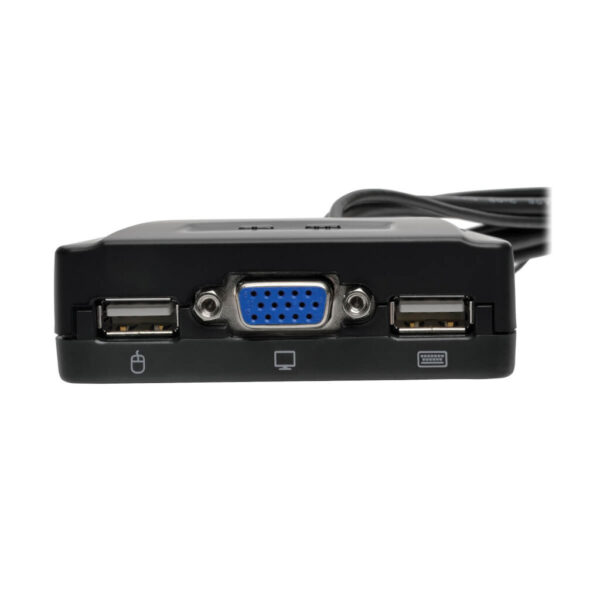 Tripp Lite series 2-Port USB/VGA Cable KVM Switch with Cables and USB Peripheral Sharing