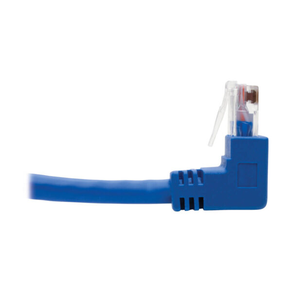 8961a6f8e187991e16dc4c8c442b3420 Tripp Lite series Up/Down-Angle Cat6 Gigabit Molded UTP Ethernet Cable (RJ45 Up-Angle M to RJ45 Down-Angle M), Blue, 3 ft. (0.91 m)