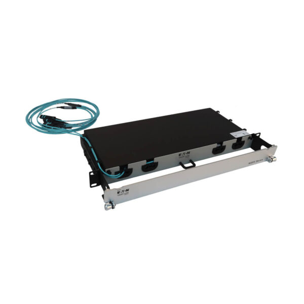 8964516bb7f145e8560110e629c19a7a Tripp Lite series Preloaded Fiber Panel, 1U - 2x (3x8F MTP/MPO-PC F/F) 24F Trunk Cables, OM4 Multimode, 20 m (65.6 ft.)