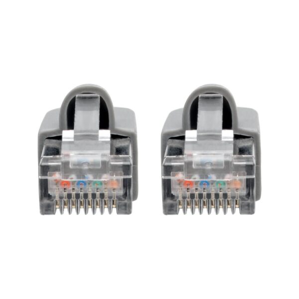 Tripp Lite series Cat6a 10G Snagless Shielded STP Ethernet Cable (RJ45 M/M), PoE, Gray, 7 ft. (2.13 m)