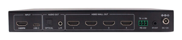 89d5f50d66e0a737cc54ffa9e1a80e79 Tripp Lite series 1x4 Video Wall Controller - 4K 60 Hz, 1 HDMI/USB-C Input, 4 HDMI Outputs, HDR, 4:4:4