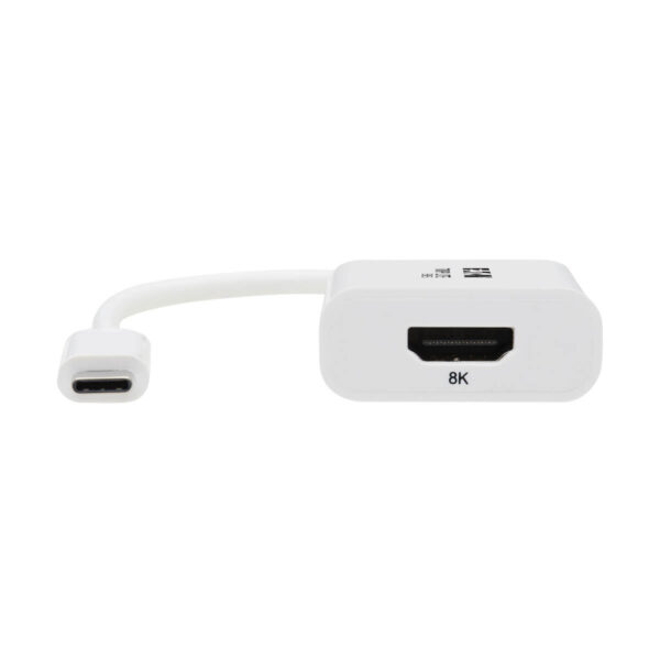 89d7c02ae6497ba9654de099cf074f30 Tripp Lite series USB-C to HDMI Adapter (M/F) - 8K 60 Hz, HDR, 4:4:4, HDCP 2.3, White