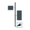 8a04664be2096da52f05e0f4ea185899 Tripp Lite series 3.7kW 208/230V Single-Phase Basic PDU - 32 C13 & 6 C19 Outlets, L6-20P Input, 10 ft. Cord, 63.75 in. 0U Rack