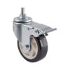 Tripp Lite series Locking Caster Kit for Rolling TV/Monitor Carts - Heavy Duty, Swivel, 4 in. Diameter, 4 Casters