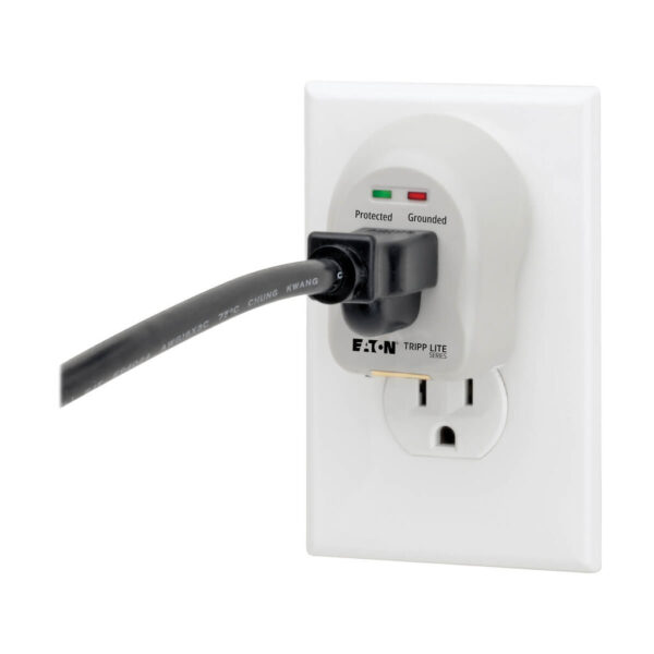 8a21ac2e56c7434ddfe5330701ab5a82 Tripp Lite series 1-Outlet Personal Surge Protector, Direct Plug-In, 735 Joules, 2 Diagnostic LEDs