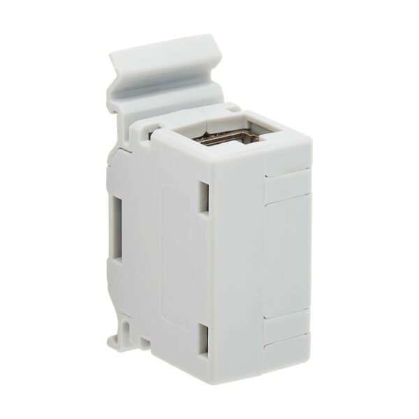 Tripp Lite series Cat6a Shielded In-Line DIN-Rail Mountable Snap-In Coupler (RJ45 F/F), TAA