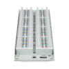 Tripp Lite series 48-Port Cat6 Patch Panel - 4PPoE Compliant, 110/Krone, 568A/B, RJ45 Ethernet, 2U Rack-Mount, White, TAA