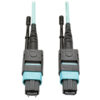 8ac55ed325ecff31efc33dc30dd8eff1 Tripp Lite series 40G MTP/MPO Multimode OM3 Plenum-Rated Fiber Optic Cable (M/F), 12 Fiber, 40GBASE-SR4, Aqua, 10 m