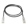 8ae16d2cdba4d4aee2b764f769076f24 Tripp Lite series Cat6 Gigabit Snagless Slim UTP Ethernet Cable (RJ45 M/M), PoE, Black, 2 ft. (0.61 m)