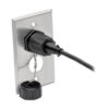 Tripp Lite series 2-Port Single Gang Faceplate, Stainless Steel, Industrial Grade, IP44, TAA