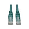 Tripp Lite series Cat6 Gigabit Snagless Molded (UTP) Ethernet Cable (RJ45 M/M), PoE, Green, 4 ft. (1.22 m)
