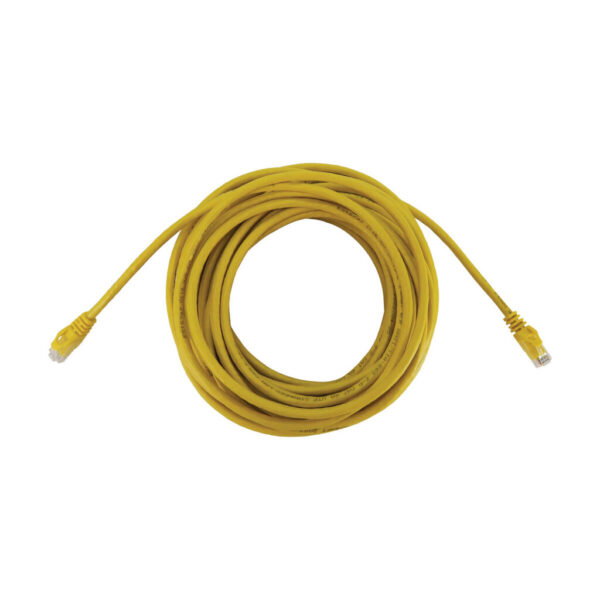 8afe36c96b1cb1e5476b1f911b5fd031 Tripp Lite series Cat6a 10G Snagless Molded UTP Ethernet Cable (RJ45 M/M), PoE, Yellow, 50 ft. (15.2 m)