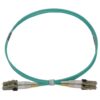 8b0aff6d5deb9fb0573876c0af8a77a8 Tripp Lite series 400G Multimode 50/125 OM3 Switchable Fiber Optic Cable (Duplex LC-PC M/M), LSZH, Aqua, 1 m (3.3 ft.)
