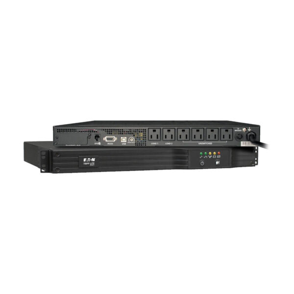 Tripp Lite series SmartPro 120V 1kVA 800W Line-Interactive Sine Wave UPS, Network Card Option, USB, DB9, 6 Outlets, 1U Rack/Vertical, TAA