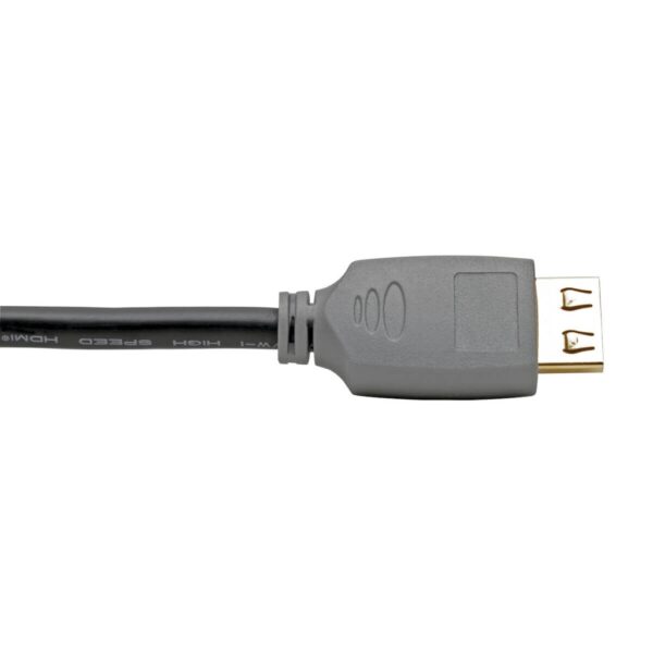 Tripp Lite series 4K HDMI Cable with Gripping Connectors (M/M) - 4K 60 Hz / 1440p 144 Hz, HDR10, 4:4:4, 18Gbps, HDCP 2.2/ARC, Black, 10 ft.