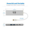 Tripp Lite series USB-C Dock - 4K HDMI, USB 3.x (5Gbps), USB-A Hub Ports, Memory Card, 60W PD Charging