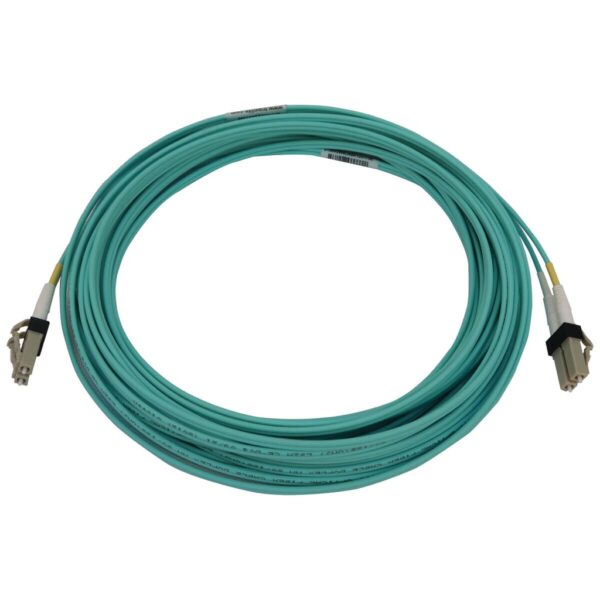 Tripp Lite series 400G Multimode 50/125 OM3 Switchable Fiber Optic Cable (Duplex LC-PC M/M), LSZH, Aqua, 10 m (32.8 ft.)