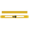 Tripp Lite series Horizontal Cable Manager - Finger Duct with Cover, Yellow, 1U