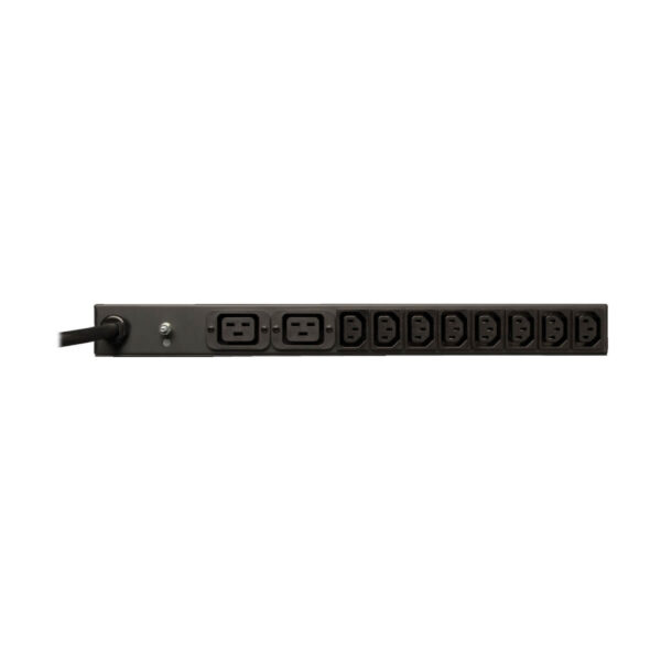 Tripp Lite series 3.8kW Single-Phase 208/240V Basic PDU, 14 Outlets (12 C13 & 2 C19), NEMA L6-20P Input, 15 ft. (4.57 m) Cord, 1U Rack-Mount