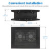 Tripp Lite series Network Closet Exhaust Fan, 475 CFM, NEMA 5-15P Input, Black