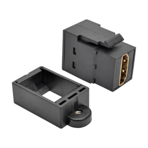 Tripp Lite series HDMI All-in-One Keystone/Panel Mount Coupler (F/F), Black, TAA