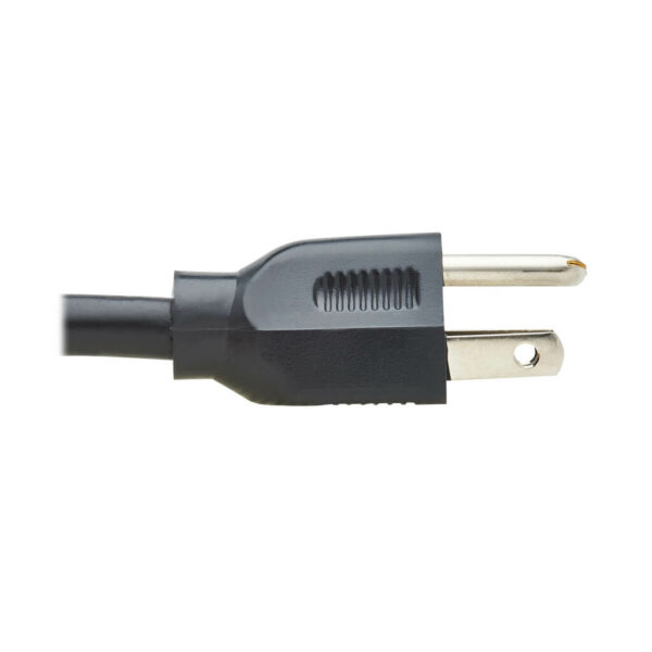 8c79f19a90eab029641cc6ec4ac3a79a Tripp Lite series Power Cord, NEMA 5-15P to Right-Angle C15 - Heavy-Duty, 15A, 125V, 14 AWG, 8 ft. (2.43 m), Black