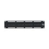Tripp Lite series 48-Port Cat6 Patch Panel - 4PPoE Compliant, 110/Krone, 568A/B, RJ45 Ethernet, 2U Rack-Mount, Black, TAA