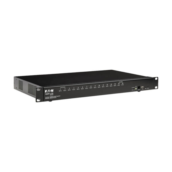 8d166ba11eafc070ee5fab682e947121 Tripp Lite series 16-Port HDMI/USB KVM Switch with Audio/Video and USB Peripheral Sharing, 1U Rack-Mount, TAA