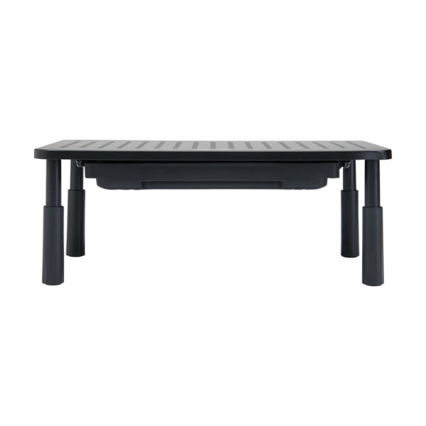 Tripp Lite series Monitor Riser for Desk, 15 x 9 in. - Height Adjustable, Storage Drawer, Metal, Black