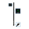 Tripp Lite series 1.4kW Single-Phase Local Metered PDU, 120V Outlets (16 5-15R), 5-15P, 15 ft. (4.57 m) Cord, 0U Vertical, 48 in.