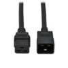8d4d94b7b85b9d6fe5ecd5959b7ff21b Tripp Lite series Power Extension Cord, C19 to C20 - Heavy-Duty, 20A, 250V, 12 AWG, 15 ft. (4.6 m), Black