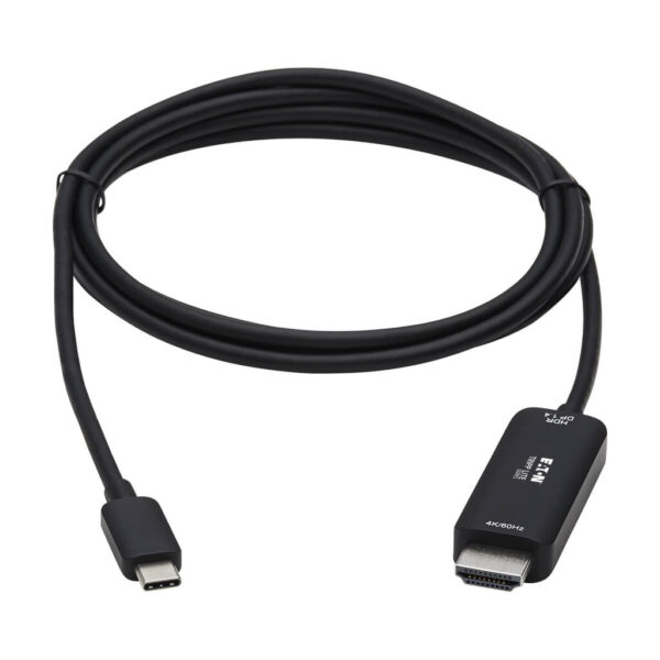 8d59f8c334823d66a1341a3c03a26155 Tripp Lite series USB-C to HDMI Active Adapter Cable (M/M), 4K 60 Hz, HDR, HDCP 2.2, DP 1.4 Alt Mode, Black, 6 ft. (1.8 m)
