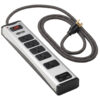 Tripp Lite TLM506USBC surge protector Black, Silver 5 AC outlet(s) 120 V 1,83 m