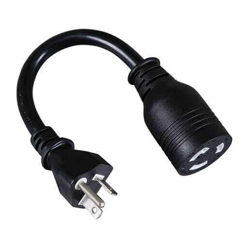 8db482027b0547b0bf79ce0c50b68067 Tripp Lite series Power Cord Adapter, NEMA L5-20R to NEMA 5-20P - Heavy-Duty, 20A, 120V, 12 AWG, 8.66-in. (21.99 cm), Black