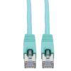 8dc4c181d2a0acc74ba79e2e1619cf5d Tripp Lite series Cat6a 10G Snagless Shielded STP Ethernet Cable (RJ45 M/M), PoE, Aqua, 10 ft. (3.05 m)