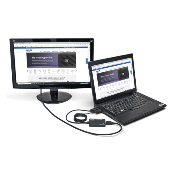 Tripp Lite series VGA to HDMI Active Adapter Cable with Audio and USB Power (M/F), 1080p, 6 in. (15.2 cm)