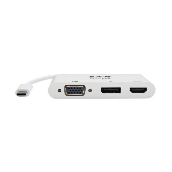 8dd3ad9c58918526a0719b6cd5f09329 Tripp Lite series USB-C Triple Display Adapter, 4K 60Hz HDMI, Displayport and VGA with MST