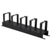 8df3ae2100a860479153c708868c1059 Tripp Lite series Horizontal Cable Manager - Metal Rings, Black, 2U